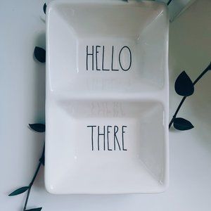 Rae Dunn HELLO THERE Artisan Collection by Magenta Divided Dish